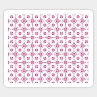 Pink and White Frame Tile Sticker